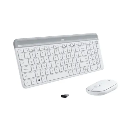 Combo Ban Phim Va Chuot Khong Day Logitech Mk470 Slim White 920 009183 3 1
