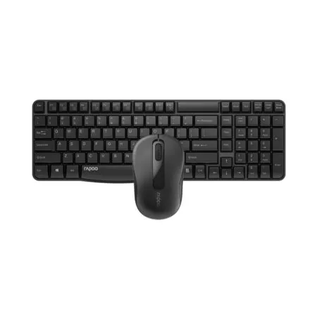 Combo Ban Phim Va Chuot Khong Day Rapoo X1800s Black 18176 1 1