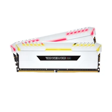 Ram PC Corsair Vengeance RGB 16GB (2 x 8GB) DDR4 DRAM 3000MHz C15 Memory Kit White (CMR16GX4M2C3000C15W)