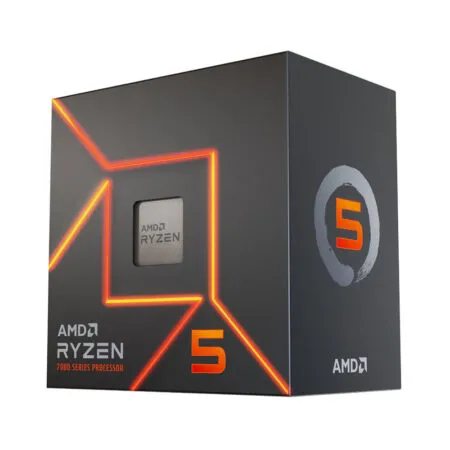 CPU AMD Ryzen 5 7500F Up to 5GHz 6 cores 12 threads 32MB 100-100000597MPK