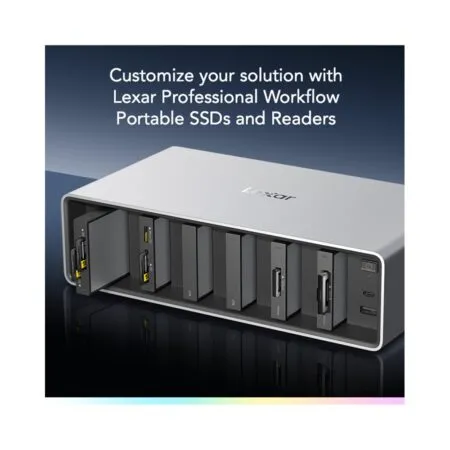 Docking Station Lexar Professional Wf800 Workflow All In One 6 Bay Lpwf800n 4a1ngl 06