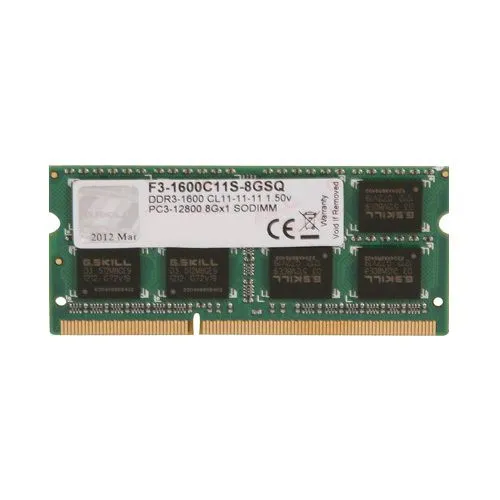Ram G.Skill DDR3 8GB Bus 1600 1.5v F3-1600C11S-8GSQ