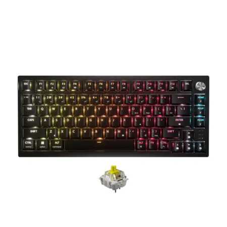 Bàn phím cơ không dây Corsair K65 Plus Black Wireless 75% RGB (Tactile Sw)