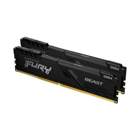 Ram PC Kingston Fury Beast Black 16GB 2666MHz DDR4 (2x8GB) KF426C16BBK2/16