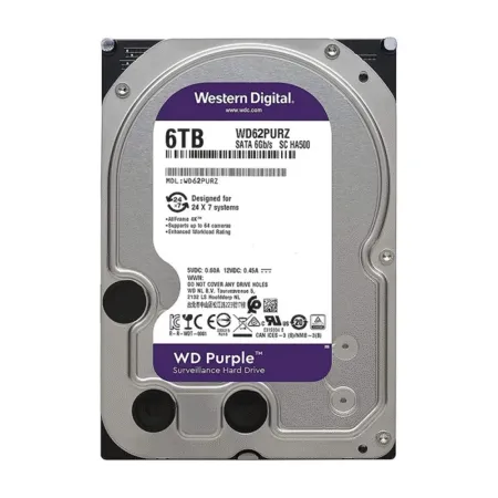 Hdd Wd Purple 6tb 3 5 Inch Sata Iii 128mb Cache 5640rpm Wd62purz 5 1
