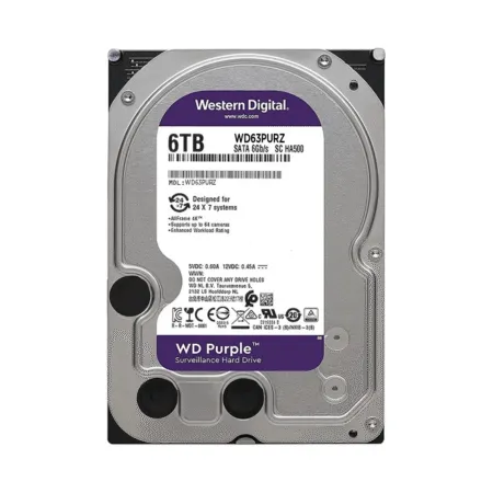 Hdd Wd Purple 6tb 3 5 Inch Sata Iii 128mb Cache 5640rpm Wd63purz 1 1