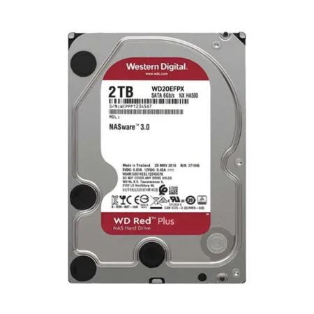 Hdd Wd Red Plus 2tb 3 5 Inch Sata Iii 64mb Cache 5400rpm Wd20efpx 1