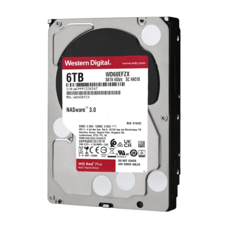 Hdd Wd Red Plus 6tb 3 5 Inch Sata Iii 128mb Cache 5400rpm Wd60efzx 1 1