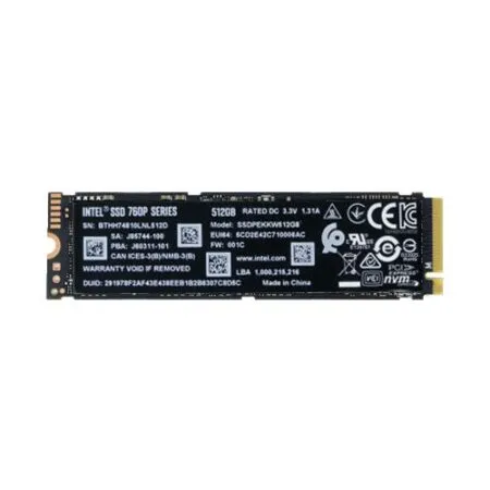 SSD Intel 760P 2TB 3D-NAND M.2 NVMe PCIe Gen3 x4 SSDPEKKW020T8X1