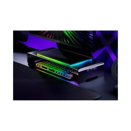 Ke Man Hinh Razer Monitor Stand Chroma 4 Port Usb C Hub Rc21 02320100 R3m1 03