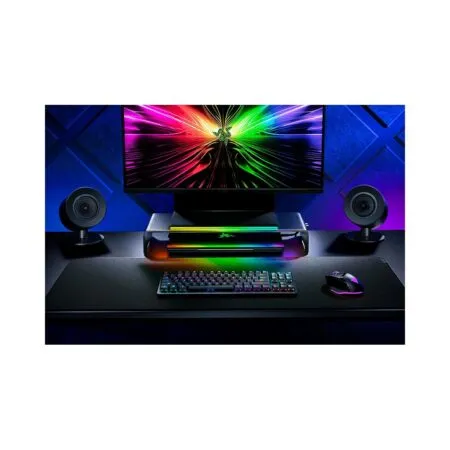 Ke Man Hinh Razer Monitor Stand Chroma 4 Port Usb C Hub Rc21 02320100 R3m1 04