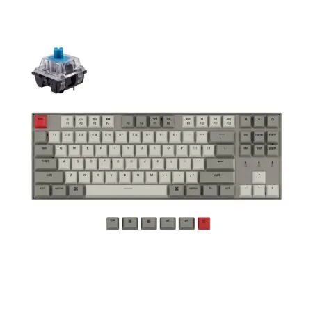 Keychron K8 Tenkeyless Wireless Mechanical Keyboard For Mac Windows Ios Non Backlight With Keychron Switch Blue 1800x1800 2