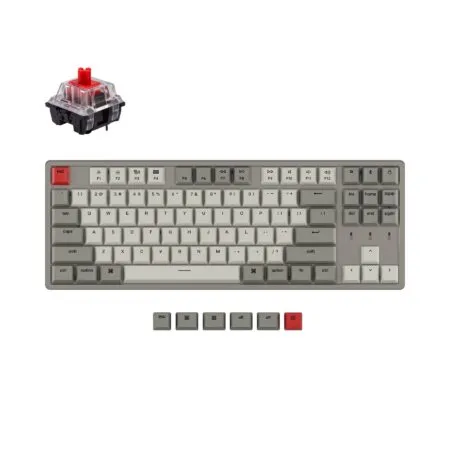Keychron K8 Tenkeyless Wireless Mechanical Keyboard For Mac Windows Ios Non Backlight With Keychron Switch Red Hot Swappable 1800x1800 2