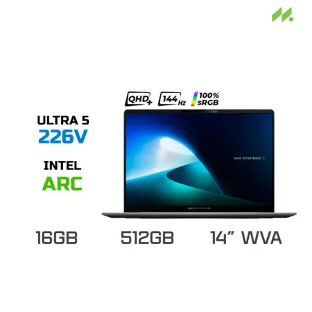 Laptop Asus ExpertBook P5 P5405CSA-NZ0450WS (Ultra 5 226V, Intel Arc Graphics, RAM 16GB LPDDR5X, SSD 512GB, 14 Inch WVA WQXGA 144Hz, Win11/OFFICE2024)