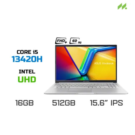 Laptop Asus Vivobook 15 X1502VA-BQ885W (i5-13420H, UHD Graphics, RAM 16GB DDR4, SSD 512GB, 15.6 Inch IPS WUXGA 60Hz, Win 11)