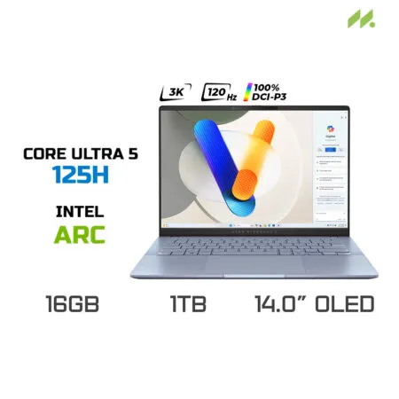 [DEMO]Laptop ASUS Vivobook S 14 OLED S5406MA-PP136W (Ultra 5 125H, Arc Graphics, RAM 16GB LPDDR5X, SSD 1TB, 14 Inch OLED 3K 120Hz 100% DCI-P3)
