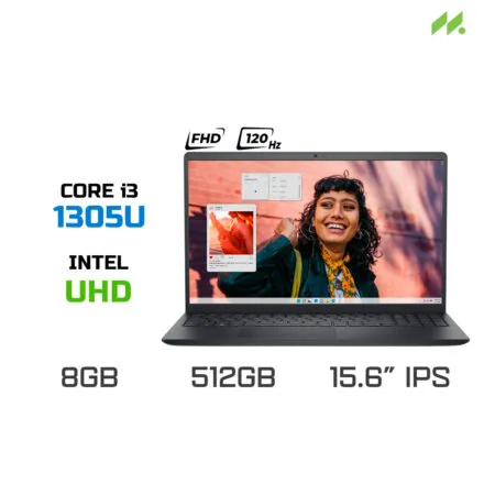 Laptop Dell Inspiron 15 3530 71053725 (i3-1305U, Intel UHD Graphics, RAM 8GB DDR4, SSD 512GB, 15.6 Inch WVA FHD 120Hz, Win11/Office Home 24)