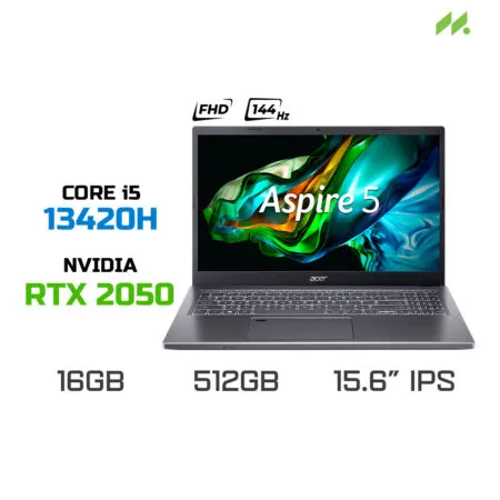 Laptop Gaming Acer Aspire 5 A515-58GM-598J (i5-13420H, RTX 2050, RAM 16GB DDR4, SSD 512GB, 15.6 Inch IPS FHD 144Hz, Win 11)