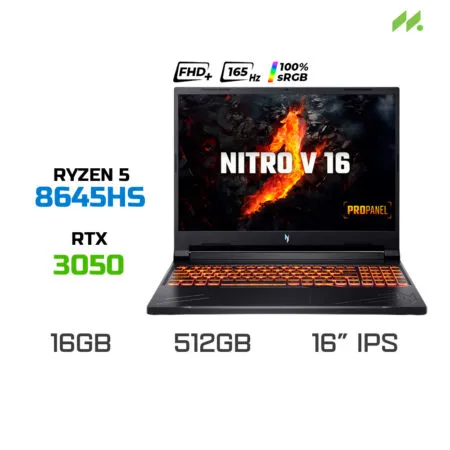 Laptop Gaming Acer Nitro V 16 ProPanel ANV16-41-R6ZY (Ryzen 5 8645HS, RTX 3050 6GB, RAM 16GB DDR5, SSD 512GB, 16 Inch IPS 165Hz 100%sRGB)