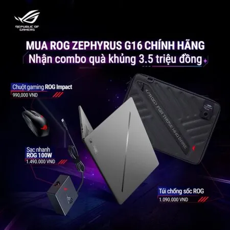 Laptop Gaming Asus Rog Zephyrus G16 Gu605cr Qr137w 10 Ae38dd98 C7d5 4cc2 A59c Cb28984247b3