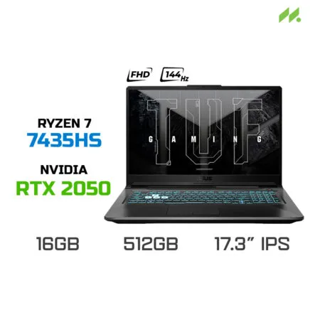 Laptop Gaming ASUS TUF Gaming A17 FA706NFR-HX025W (Ryzen 7 7435HS, RTX 2050 4GB, RAM 16GB DDR5, SSD 512GB, 17.3 Inch IPS FHD 144Hz, Win 11)
