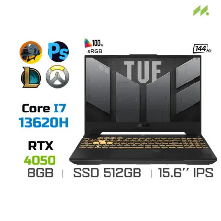 [DEMO]Laptop Gaming Asus TUF Gaming F15 2023 FX507VU-LP198W (i7-13620H, RTX 4050 6GB, Ram 8GB DDR5, SSD 512GB, 15.6 Inch IPS 144Hz FHD 100% sRGB)