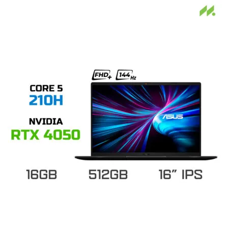 Laptop Gaming ASUS Gaming V16 K3607VU-RP280W (Core 5 210H, RTX 4050 6GB, RAM 16GB DDR5, SSD 512GB, 16 Inch IPS WUXGA 144Hz, Win 11)