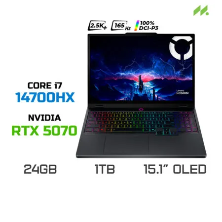 Laptop Gaming Lenovo Legion 5 15IRX10 83LY004GVN (i7-14700HX, RTX 5070 8GB, RAM 24GB DDR5, SSD 1TB, 15.1 Inch OLED WQXGA 165Hz 100% DCI-P3, Win 11)