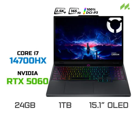 Laptop Gaming Lenovo Legion 5 15IRX10 83LY004JVN (i7-14700HX, RTX 5060 8GB, RAM 24GB DDR5, SSD 1TB, 15.1 Inch OLED WQXGA 165Hz 100% DCI-P3, Win 11)
