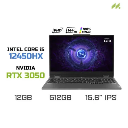 [DEMO]Laptop Gaming Lenovo LOQ 15IAX9 83GS001RVN (i5-12450HX, RTX 3050 6GB, RAM 12GB DDR5, SSD 512GB, 15.6 Inch IPS FHD 144Hz 100% sRGB, Win 11)