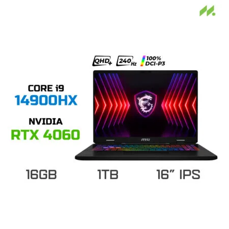 Laptop Gaming MSI Crosshair 16 D14VFKG-860VN (i9-14900HX, RTX 4060 8GB, Ram 16GB DDR5, SSD 1TB, 16 Inch IPS QHD+ 240Hz)