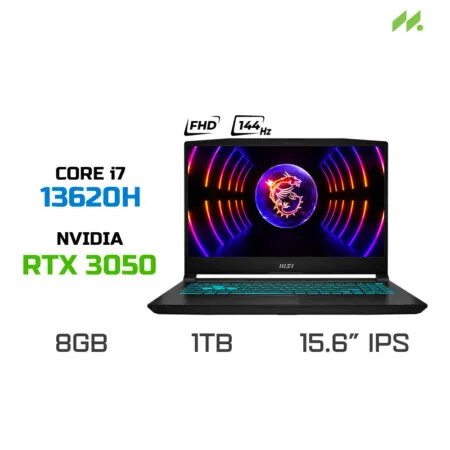 Laptop Gaming MSI Katana 15 B13UDXK-2269VN (i7-13620H, RTX 3050 6GB, Ram 8GB DDR5, SSD 1TB, 15.6 Inch IPS 144Hz FHD)