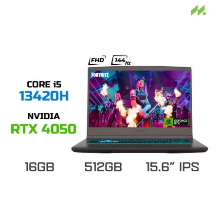 Laptop Gaming MSI Thin 15 B13VE-2824VN (i5-13420H, RTX 4050 6GB, RAM 16GB DDR4, SSD 512GB, 15.6 Inch IPS FHD 144Hz)