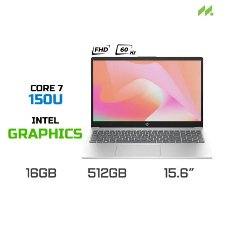 Laptop HP 15-fd1039TU 9Z2W7PA (Core 7 150U, Intel Graphics, RAM 16GB DDR4, SSD 512GB, 15.6 Inch FHD 60Hz)