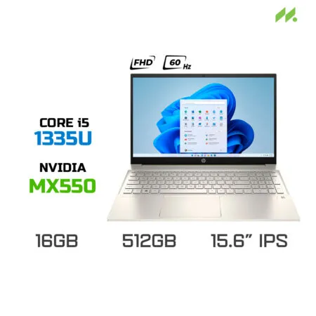 Laptop HP Pavilion 15-eg3033TX 8U6L6PA (i5 1335U, MX550 2GB, RAM 16GB DDR4, SSD 512GB, 15.6 Inch IPS FHD)