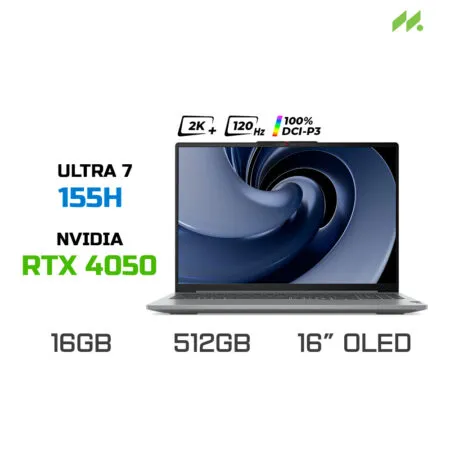 Laptop Lenovo IdeaPad 5 Pro 16IMH9 83D40059VN (Ultra 7 155H, RTX 4050, RAM 16GB LPDDR5X, SSD 512GB, 16 Inch OLED 2K 120Hz 100% DCI-P3)