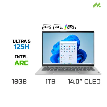 Laptop Lenovo IdeaPad Slim 5 14IMH9 83DA006TVN (Ultra 5 125H, Arc Graphics, RAM 16GB LPDDR5X, SSD 1TB, 14 Inch OLED WUXGA 60Hz 100% DCI-P3, Win 11)