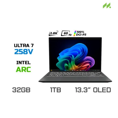 Laptop MSI Prestige 13 AI+ Evo A2VMG-040VN (Ultra 7 258V, Arc Graphics, RAM 32GB LPDDR5X, SSD 1TB, 13.3 Inch OLED 2.8K 60Hz 100% DCI-P3)
