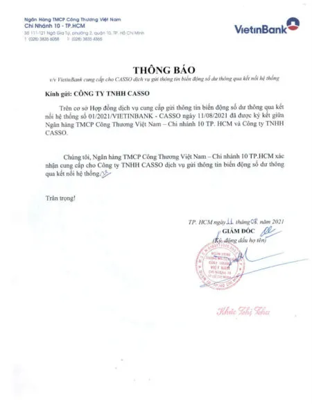 Loa Thanh Toan Vietinbank 15