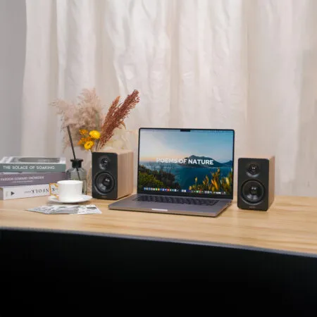 Loa Vi Tinh Edifier M60 Classic Oak Bluetooth Hi Res Audio 66w Rms 6