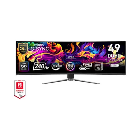 Màn hình cong 2K MSI MPG 491CQPX QD-OLED 49 Inch DQHD 240Hz Curve 1800R