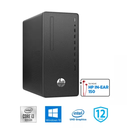 Máy bộ HP 280 Pro G6 Microtower 1C7Y3PA (i3-10100, UHD 630, Ram 4GB, 1TB HDD, Windows 10 64-bit, USB Keyboard & Mouse)