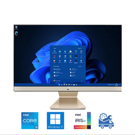 Máy tính All In One ASUS V241 24 Inch IPS V241EAK-BA128W (i5-1135G7, Iris Xe Graphics, Ram 8GB, 512GB SSD, Windows 11, Wireless Keyboard & Mouse)