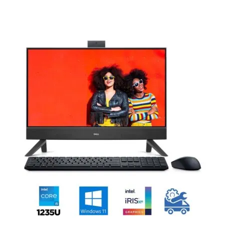 Máy tính All In One Dell Inspiron 5410 24 Inch 42INAIO540017 (i5-1235U, Iris Xe Graphics, Ram 8GB, 512GB SSD, Windows 11 64-bit, Wireless Keyboard & Mouse)