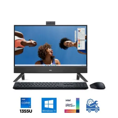 Máy tính All In One Dell Inspiron 5420 24 Inch 42INAIO540020 (i7-1355U, Iris Xe Graphics, Ram 16GB, 512GB SSD, Windows 11 64-bit, Wireless Keyboard & Mouse)