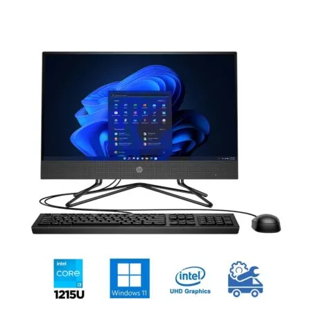 Máy tính All In One HP 200 Pro G4 21.5 Inch IPS 74S22PA (i3-1215U, UHD Graphics, Ram 8GB, 256GB SSD, Windows 11, Wired Keyboard & Mouse)