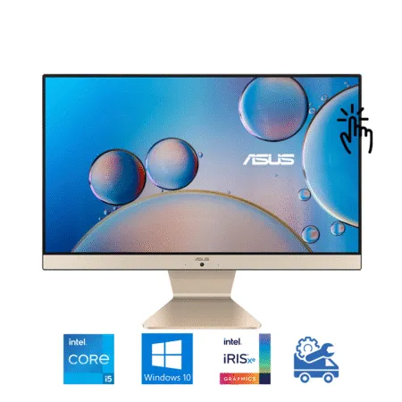 Máy tính All In One Touch ASUS V241 24 Inch IPS V241EAT-BA010T (i5-1135G7, Iris Xe Graphics, Ram 8GB, 512GB SSD, Windows 10 64-bit, Wireless Keyboard & Mouse)