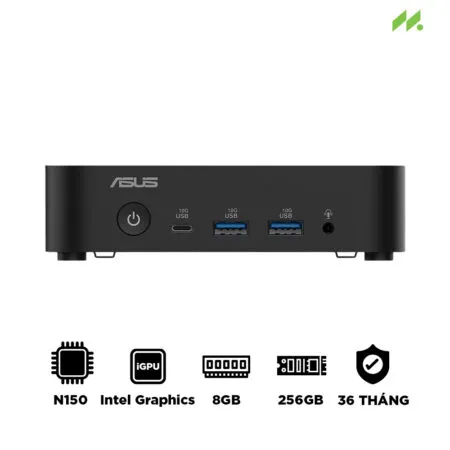 Máy tính Mini PC Asus NUC 14 Essential Mill Canyon N150 RNUC14MNK1500000 (Intel Twin Lake N150, Intel Graphics)