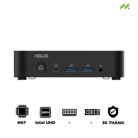 Máy tính Mini PC Asus NUC 14 Essential Mill Canyon N97 RNUC14MNK9700000 (Intel Alder Lake N97, Intel UHD Graphics)
