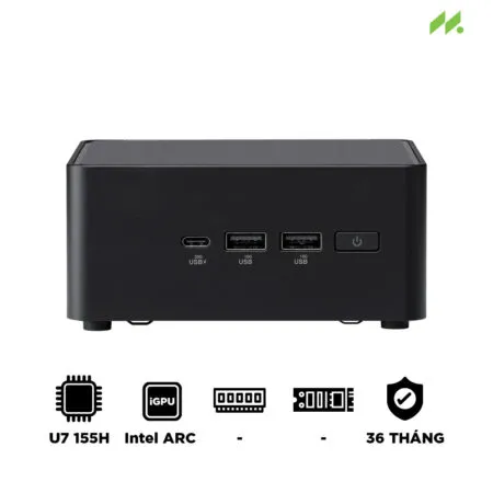 Máy tính Mini PC Asus NUC 14 Pro Tall RNUC14RVHU700000I (Ultra 7 155H, Arc Graphics)